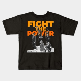 Fight the Power // 1968 Black Power Salute Tribute Kids T-Shirt